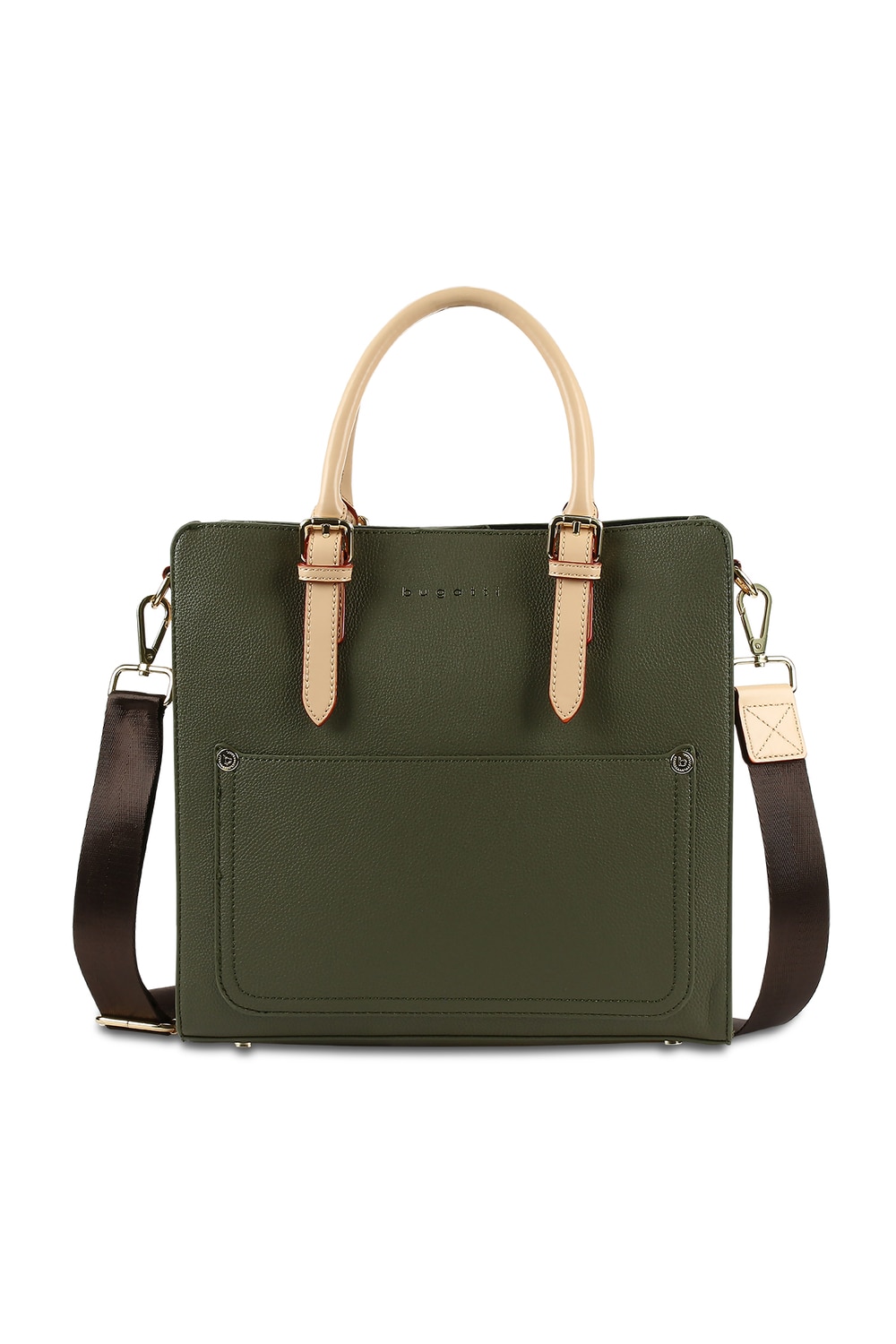 Geanta dama, bugatti, seria Ella, material sintetic, verde olive