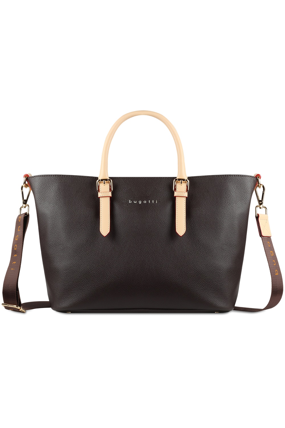 Geanta dama, bugatti, seria Ella, shopper, maro