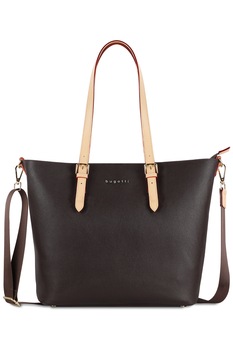 Geanta dama, bugatti, seria Ella, marime L, piele ecologica, maro Geanta dama, bugatti, seria Ella, marime L, piele ecologica, maro