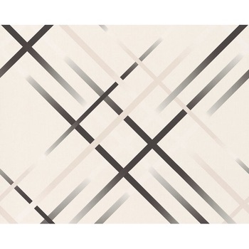 Tapet, AS Creation, 934691, Crem/Metalic/Negru, 10.05 x 0.53 m Tapet, AS Creation, 934691, Crem/Metalic/Negru, 10.05 x 0.53 m