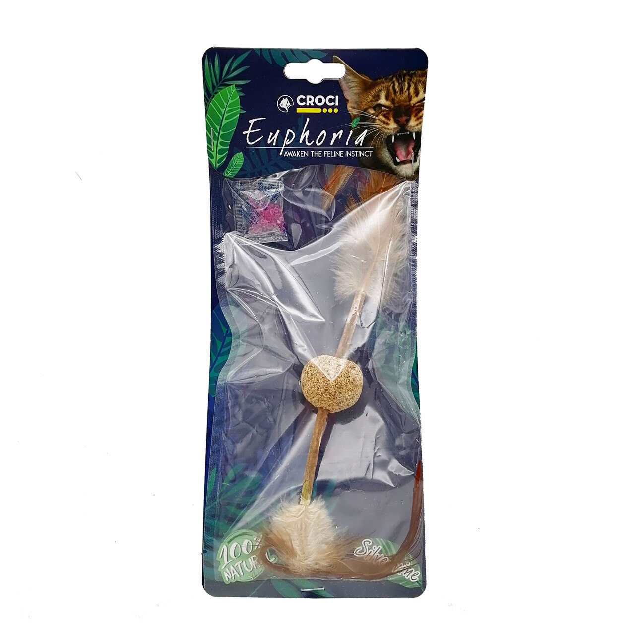 Jucarie pentru pisici, Croci, Euphoria, cu iarba matei, 12 cm, c6098926