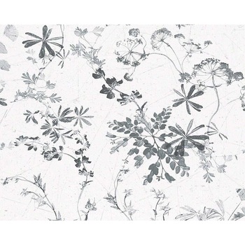 Tapet, AS Creation, 944361, Alb/Gri, 10.05 x 0.53 m Tapet, AS Creation, 944361, Alb/Gri, 10.05 x 0.53 m