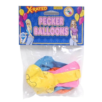 Set Baloane X-Rated Pecker, 8 Buc Set Baloane X-Rated Pecker, 8 Buc