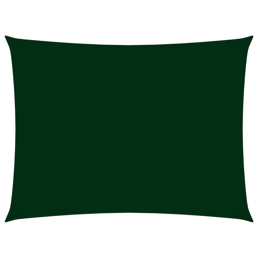 Copertina parasolar vidaXL, Tesatura oxford cu invelis din PU, 2,5 x 4 m, Verde inchis