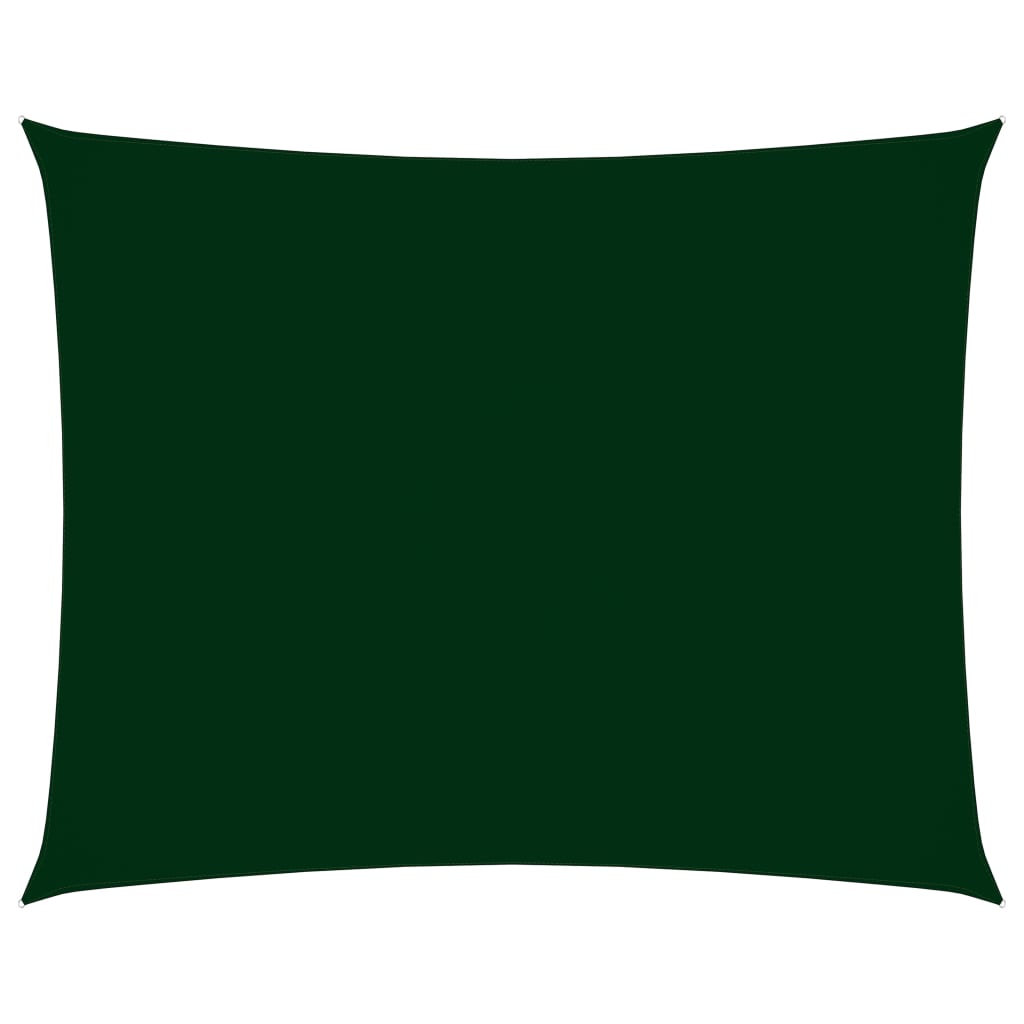 Panza parasolar dreptunghiular, vidaXL, Tesatura oxford, 4 x 5 m, Verde inchis