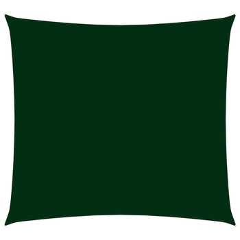 Panza parasolar patrat, vidaXL, Tesatura oxford, 5 x 5 m, Verde inchis Panza parasolar patrat, vidaXL, Tesatura oxford, 5 x 5 m, Verde inchis