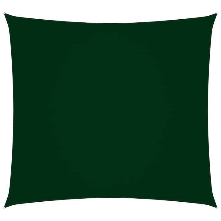 vidaXL sötétzöld négyzet alakú oxford-szövet napvitorla 4,5x4,5 m 135470