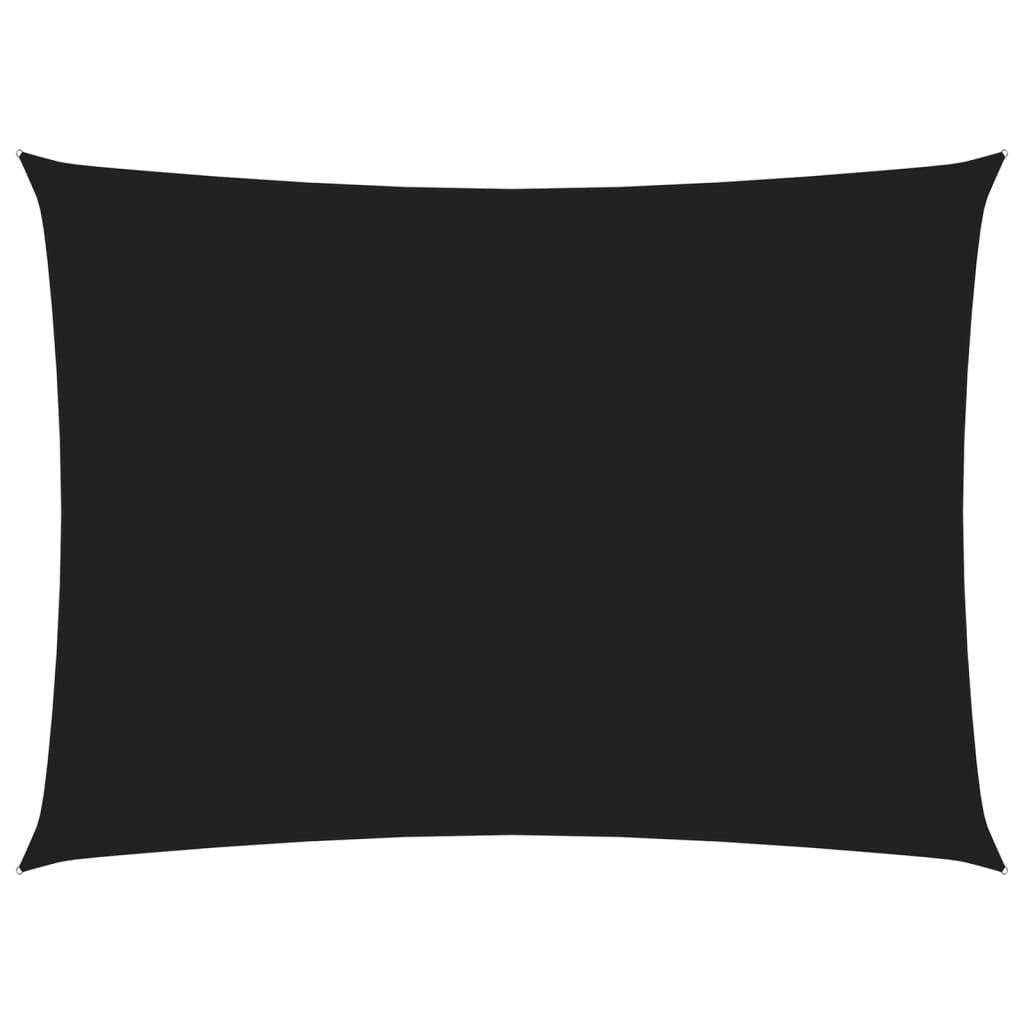 Copertina parasolar vidaXL, Tesatura oxford cu invelis din PU, 2,5 x 4 m, Negru