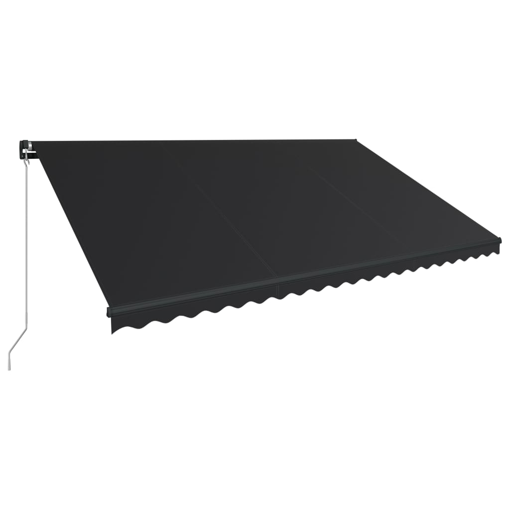Copertina retractabila manual, antracit, 500 x 300 cm 3051241