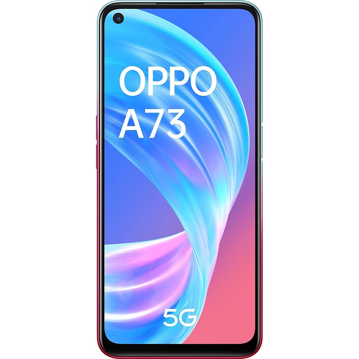 Мобилен телефон Oppo A73, Dual SIM, 128GB, 8GB RAM, 5G, Neon
