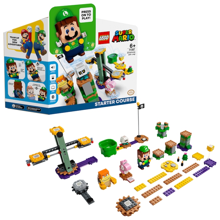 LEGO® Super Mario, alapkészlet - Luigi kalandjai 71387, 280 darab