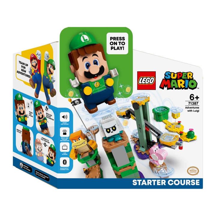 LEGO Super Mario, Set de baza - Aventurile lui Luigi 71387, 280 piese