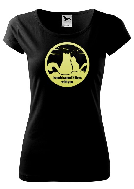 Tricou dama,K-off,Pisica 9 lives