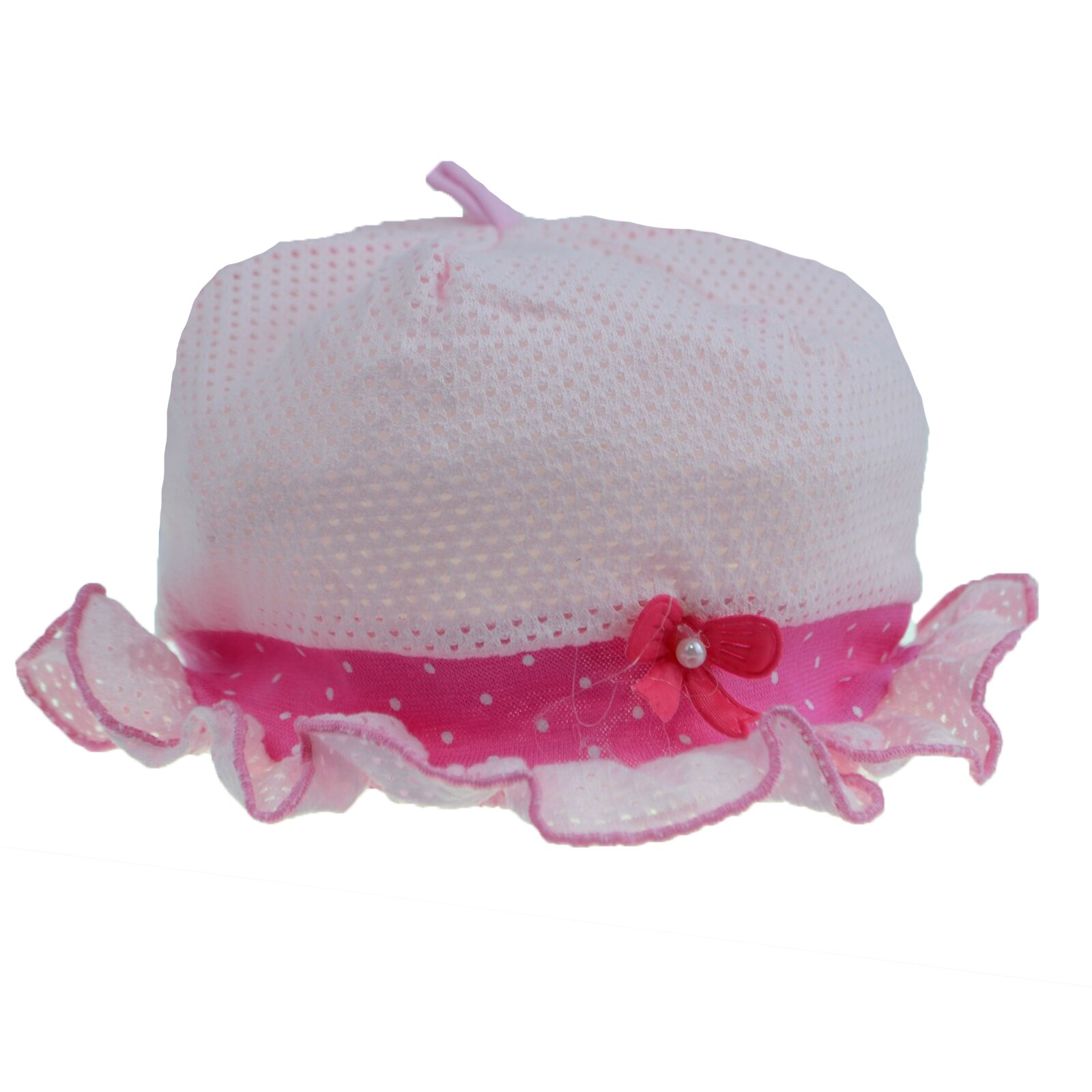 Caciula pentru fete Mini Junior BND-19, Roz S