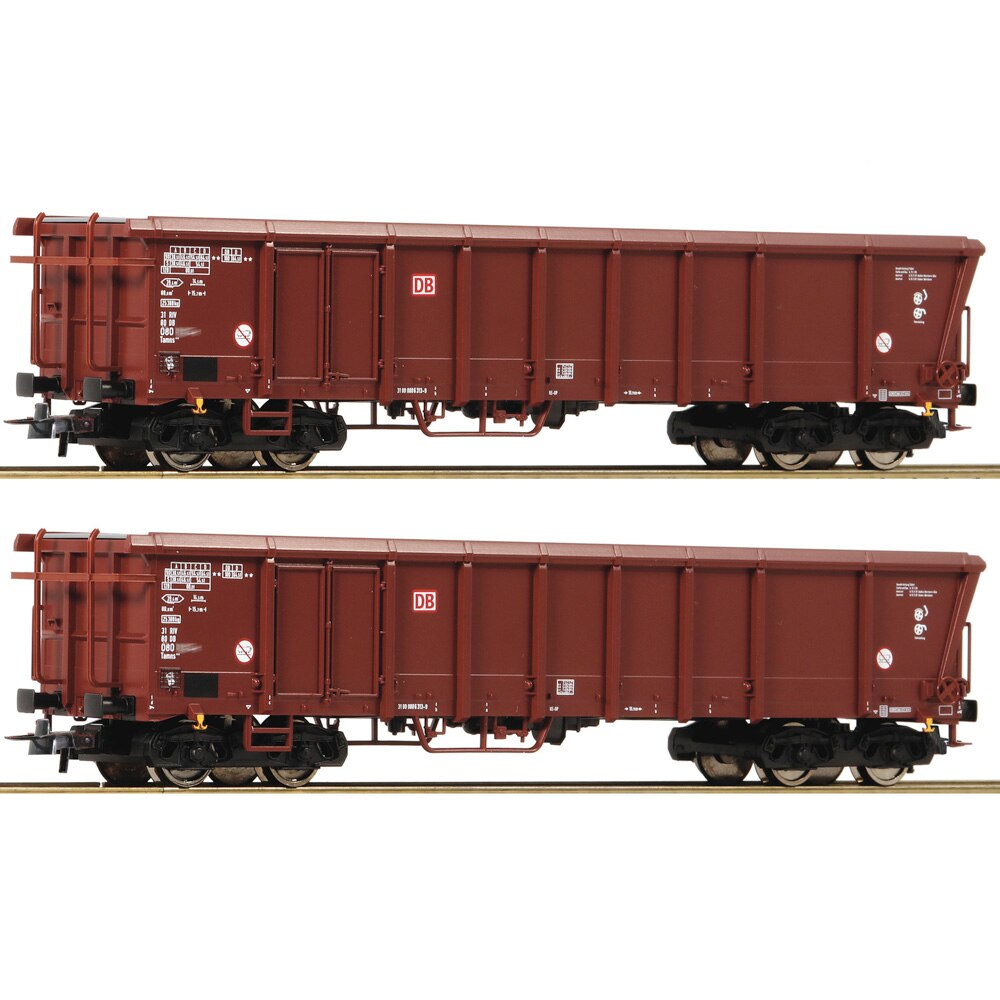 Set Vagoane cu Acoperis Rulant DB AG, Roco, scara H0, 2 piese - eMAG.ro