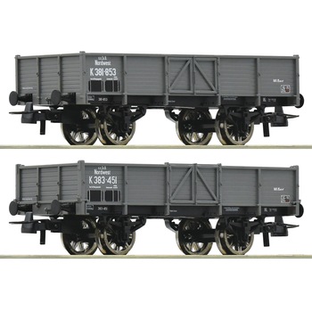Set Vagoane Gondola KKSTB, Roco, scara H0, 2 piese Set Vagoane Gondola KKSTB, Roco, scara H0, 2 piese