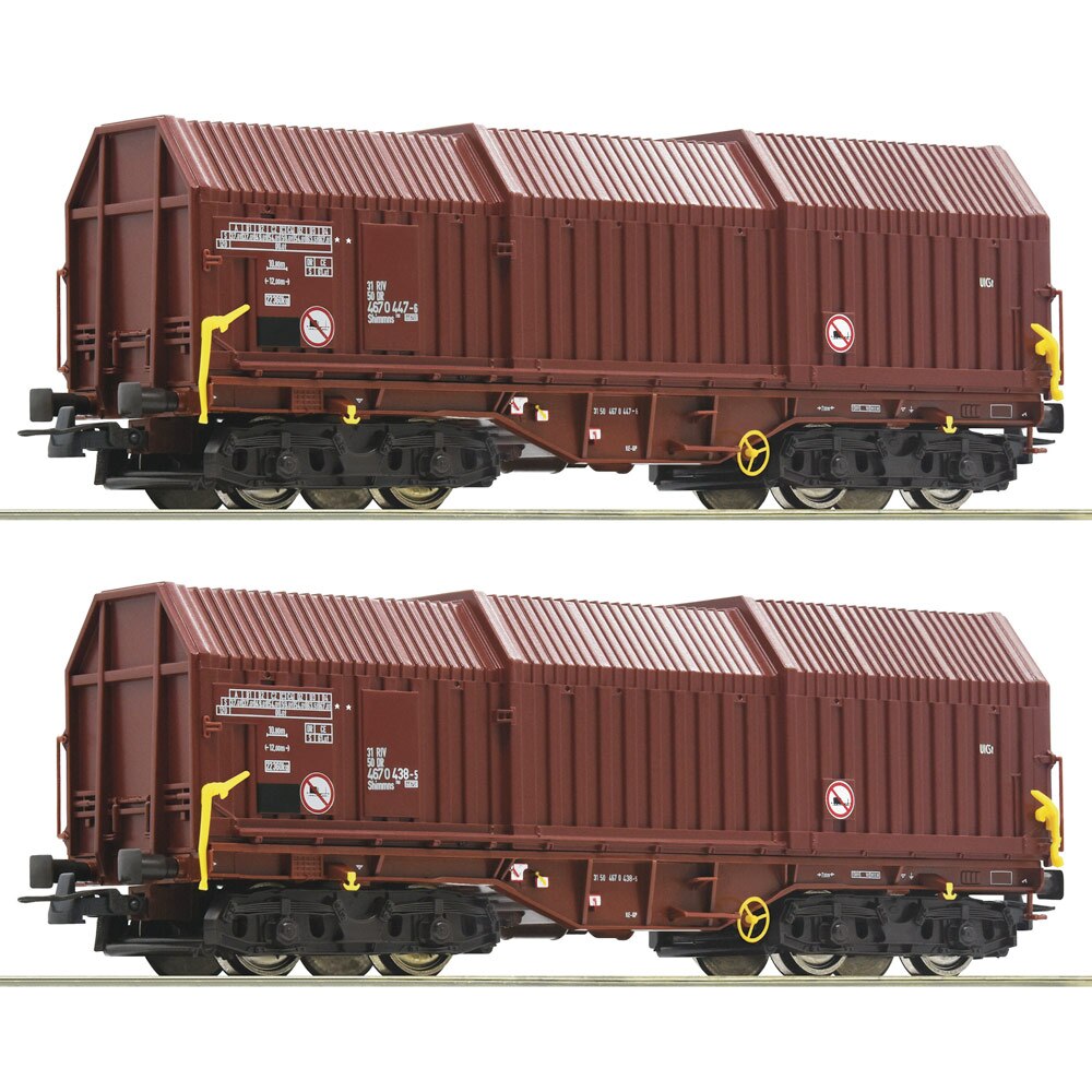 Set Vagoane Telescopice DR, Roco, scara H0, 2 piese