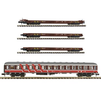 Set Vagoane Rollende Landstrasse, scara N, 4 piese Set Vagoane Rollende Landstrasse, scara N, 4 piese