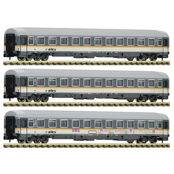 Set Vagoane de Pasageri Eurofirma, scara N, 3 piese Set Vagoane de Pasageri Eurofirma, scara N, 3 piese