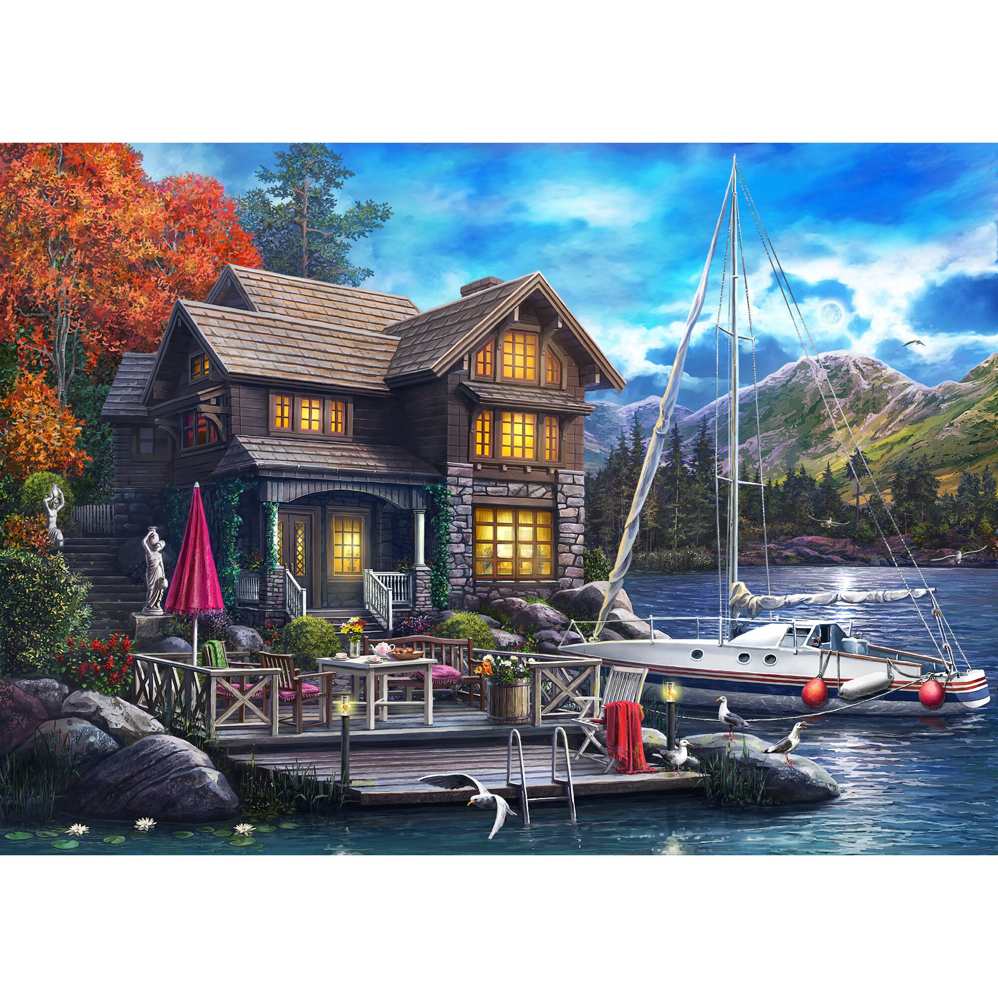 Mozaic cu diamante 40X50 B15 Afisarea completa pe cadru