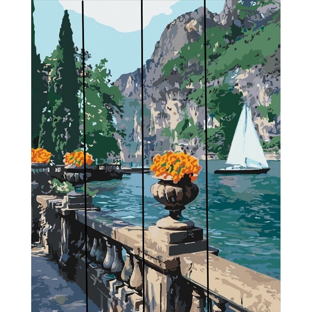 Pictura pe numere, pe Lemn 40X50 cm W013