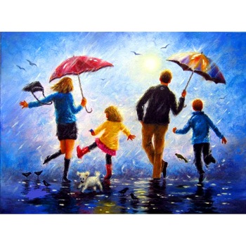 Pictura pe numere, panza pe rama 40X50 cm A103 Pictura pe numere, panza pe rama 40X50 cm A103