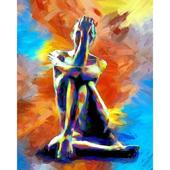 Pictura pe numere, panza pe rama 40X50 cm A090 Pictura pe numere, panza pe rama 40X50 cm A090