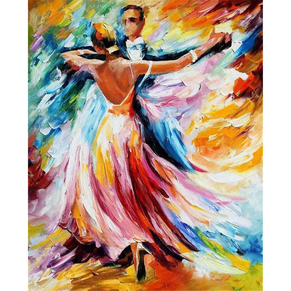 Pictura pe numere, panza pe rama 40X50 cm A096