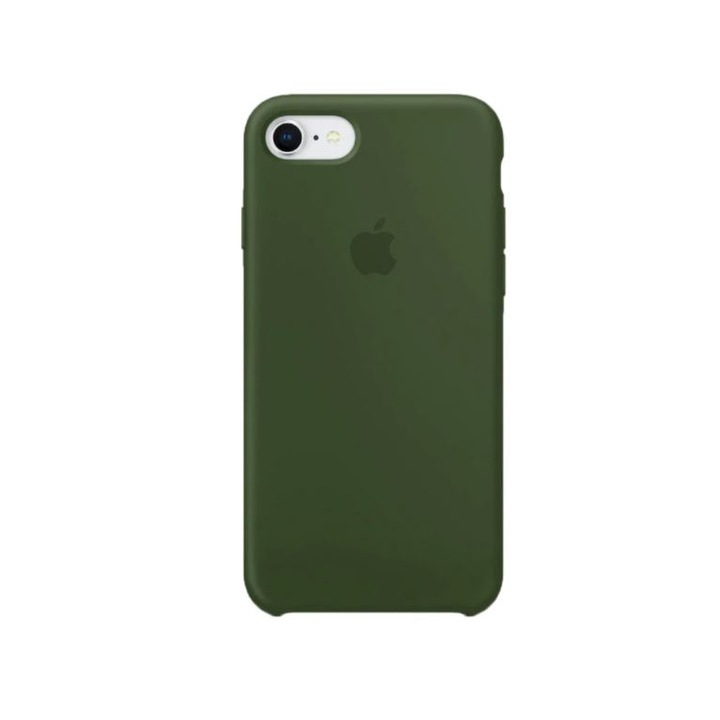 Силиконов Кейс Apple за iPhone 7, Darkgreen