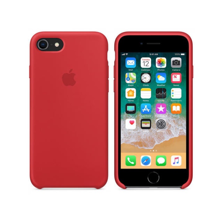 Силиконов Кейс за Apple iPhone SE 2020, Червен