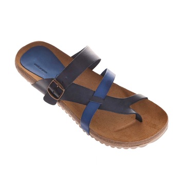 Sandale Dama de vara comode Tip Papuc Piele Naturala, Bleumarin Sandale Dama de vara comode Tip Papuc Piele Naturala, Bleumarin