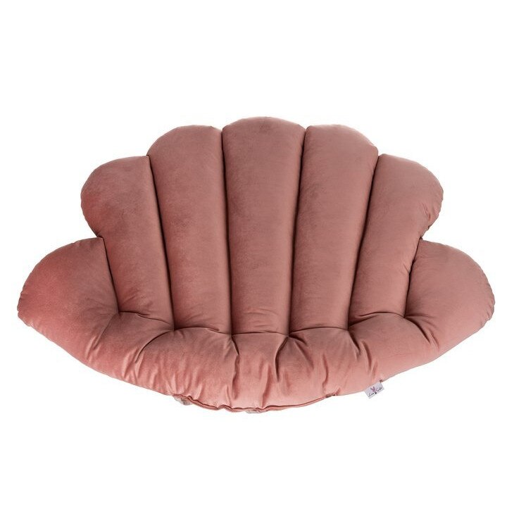 Perna moale din catifea pentru leagan/balansoar suspendat de gradina, dimensiune 80x55 cm, roz
