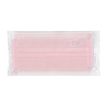 Set 10 de bucati Masti medicale faciale, THK , ambalate individual, 3 pliuri, 3 straturi, culoare roz Set 10 de bucati Masti medicale faciale, THK , ambalate individual, 3 pliuri, 3 straturi, culoare roz