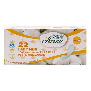 Protej slip din bumbac natural - Normal - 2 picaturi ( 22buc ) - Vivicot Serena Lady Protej slip din bumbac natural - Normal - 2 picaturi ( 22buc ) - Vivicot Serena Lady