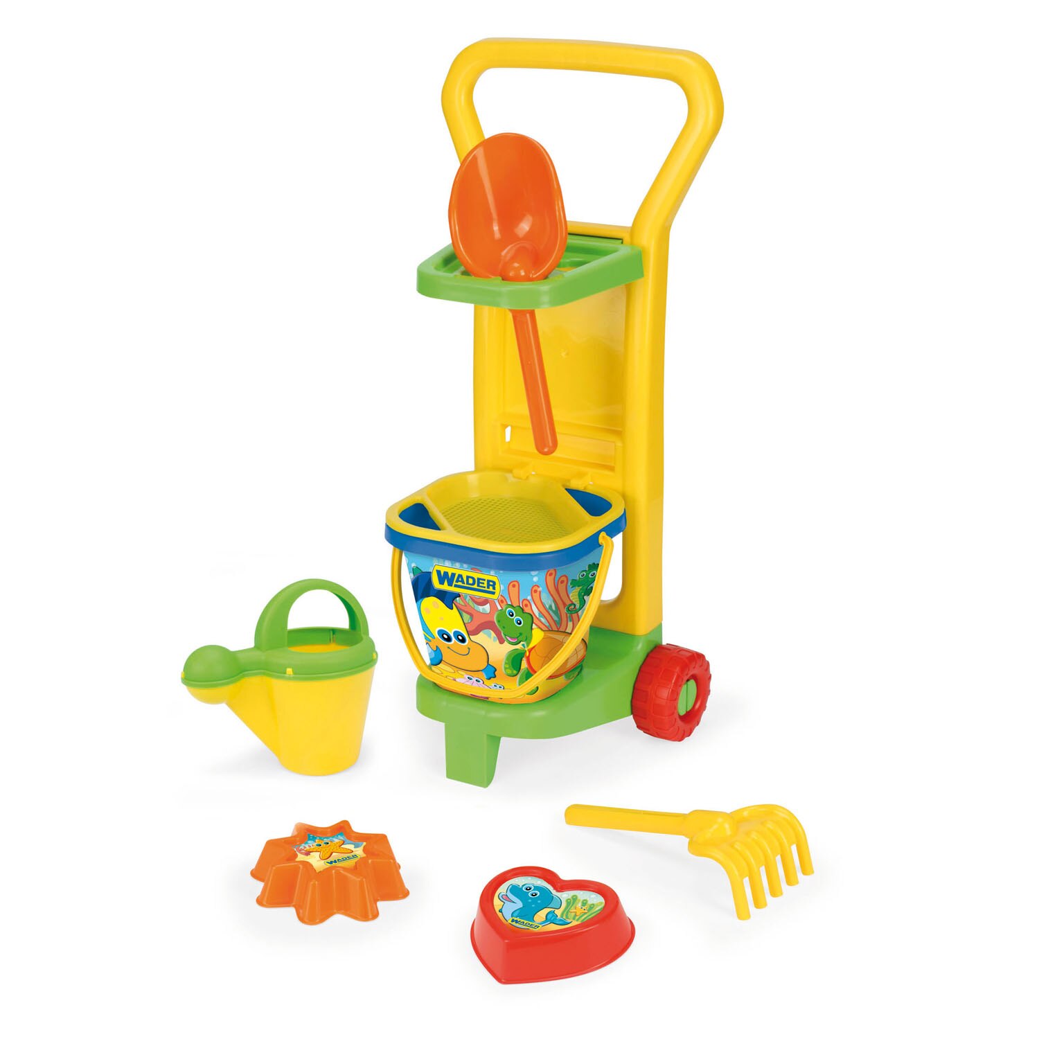 Set Carucior cu Accesorii pentru Plaja Wader,59 cm