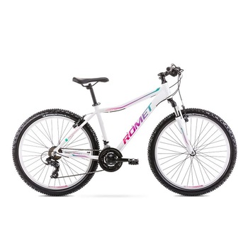 Bicicleta MTB Romet, Jolene 6.1, 26 R17 2021, Alb/Verde, Pentru Fetite Bicicleta MTB Romet, Jolene 6.1, 26 R17 2021, Alb/Verde, Pentru Fetite
