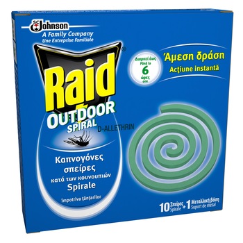 Spirale Antitantari Raid pentru exterior, 10 bucati Spirale Antitantari Raid pentru exterior, 10 bucati
