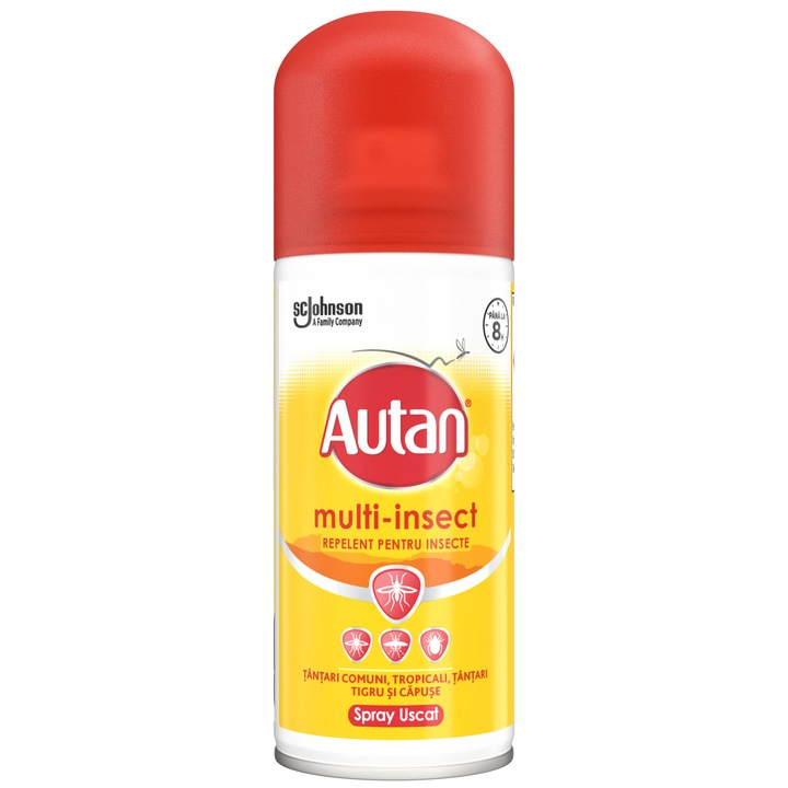 Репелент спрей против комари/кърлежи Autan Spray Multi Insect, 100 мл