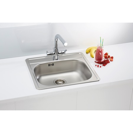 Chiuveta bucatarie Alveus More 10 leinen, 560x500 mm, adancime 166 mm, inox, incastrabila