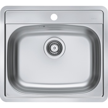 Chiuveta bucatarie Alveus More 10 leinen, 560x500 mm, adancime 166 mm, inox, incastrabila Chiuveta bucatarie Alveus More 10 leinen, 560x500 mm, adancime 166 mm, inox, incastrabila