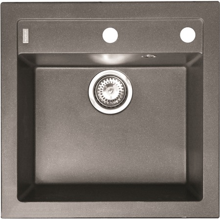 Chiuveta bucatarie Alveus Formic 20 A91 incastrabila, 520x510mm, adancime 200mm,material compozit, Negru carbon
