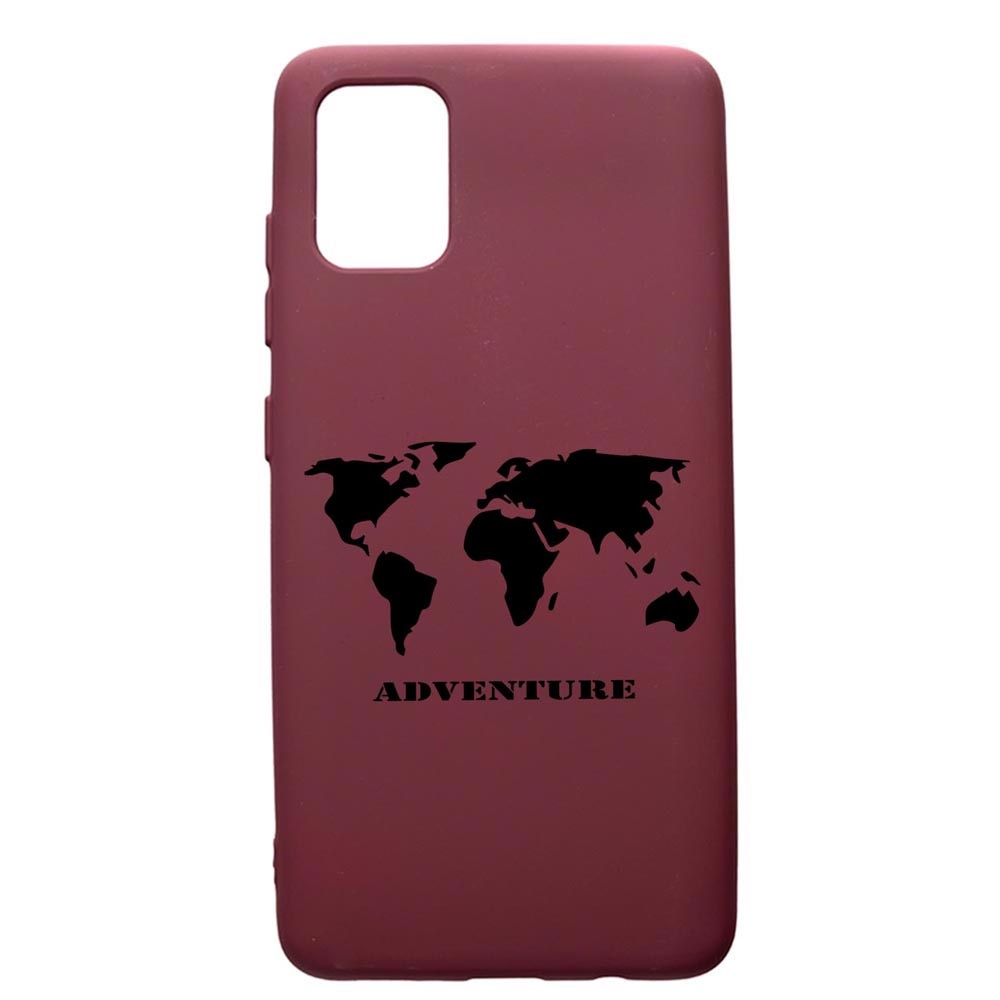 Husa Silicon Premium compatibila cu Samsung Galaxy S20 Plus, Adventure, cu interiorul din material textil, protectie camera, Burgundy, PBR734