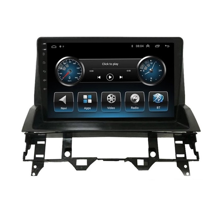 Navigps GPS navigáció, Mazda 6 (2002 - 2009), Android, 9 hüvelykes kijelző, 2 GB RAM és 32 GB ROM, internet, 4G, alkalmazások, Waze, Wi-Fi, USB, Bluetooth, Mirrorlink