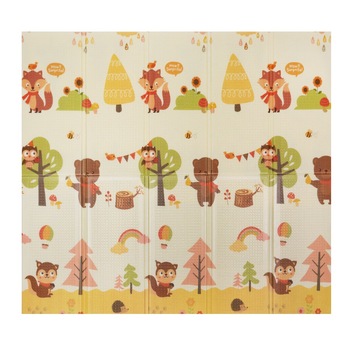 Covoras de joca Artnico, M4, 200 x 180, Festival, Padure, educational, spuma, impermeabil pliabil, doua fete, extra gros, protectie impotriva loviturilor Covoras de joca Artnico, M4, 200 x 180, Festival, Padure, educational, spuma, impermeabil pliabil, doua fete, extra gros, protectie impotriva loviturilor