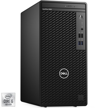 Sistem Desktop Dell OptiPlex 3080 MT cu procesor Intel® Core™ i5-10505 pana la 4.60 GHz, Comet Lake, 8GB DDR4, 512GB SSD, DVD-RW, Intel® UHD Graphics 630, Ubuntu Sistem Desktop Dell OptiPlex 3080 MT cu procesor Intel® Core™ i5-10505 pana la 4.60 GHz, Comet Lake, 8GB DDR4, 512GB SSD, DVD-RW, Intel® UHD Graphics 630, Ubuntu