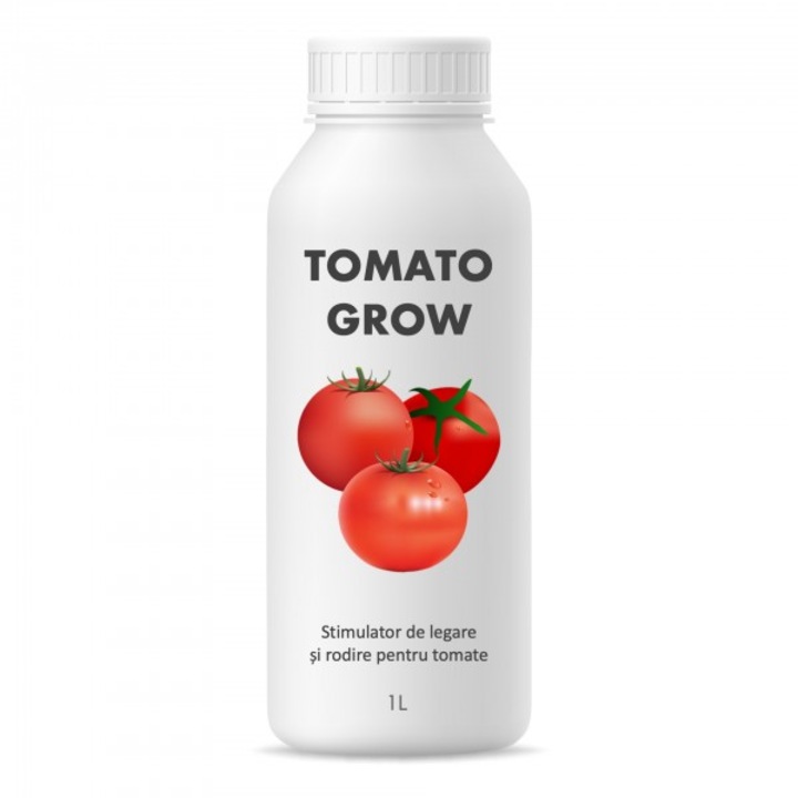 Stimulator de legare si rodire pentru tomate formulat pe baza acizi humici, acizi fulvici si microelemente, TOMATO GROW, 1L