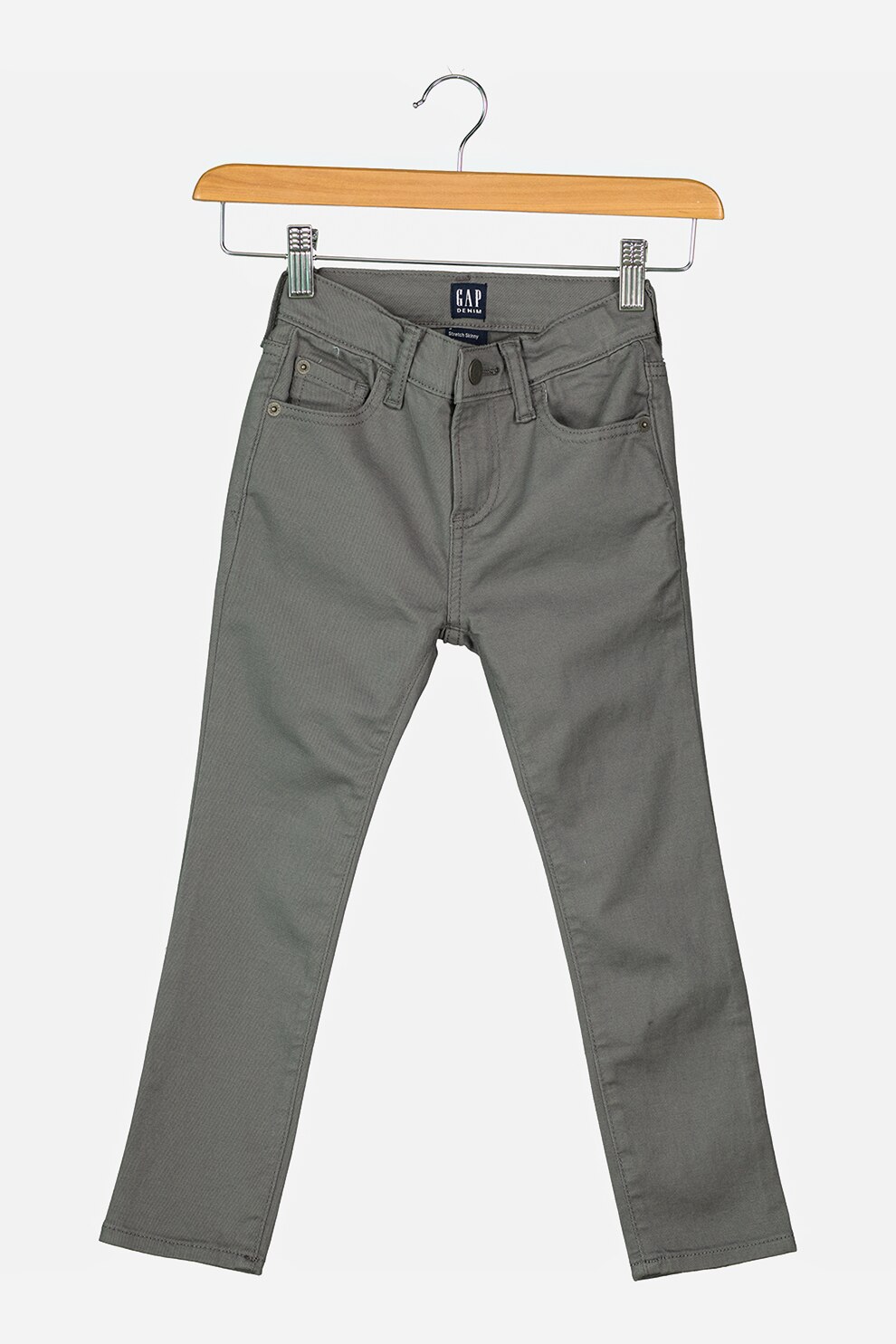 GAP, Pantaloni din amestec de bumbac, Gri inchis
