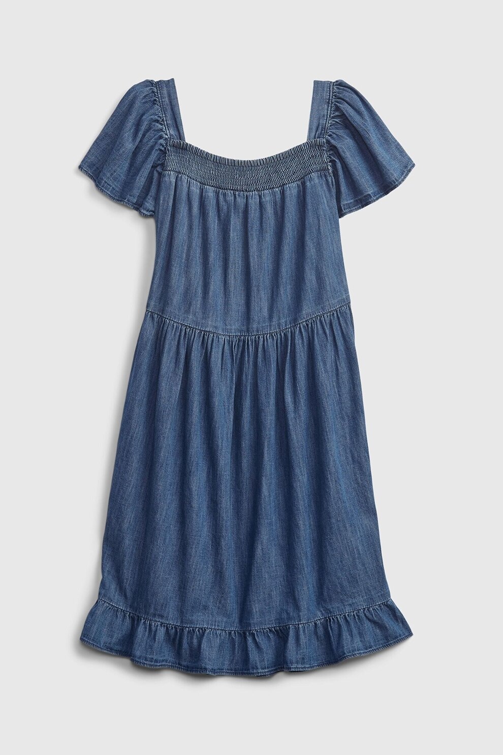 GAP, Rochie evazata din denim, Albastru