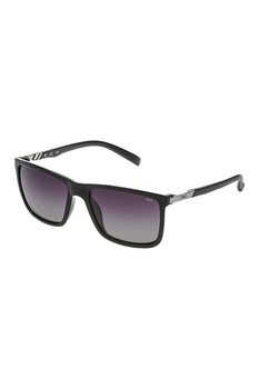Fila, Ochelari de soare unisex cu lentile dreptunghiulare, Negru, 56-18-135 Standard Fila, Ochelari de soare unisex cu lentile dreptunghiulare, Negru, 56-18-135 Standard