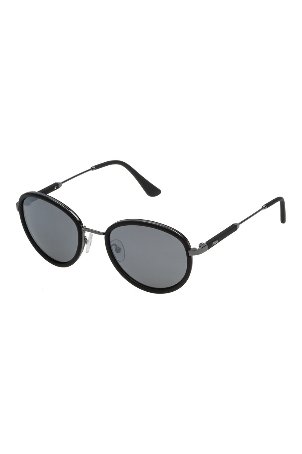 Fila, Ochelari de soare rotunzi polarizati, Negru/Argintiu, 53-21-140 Standard